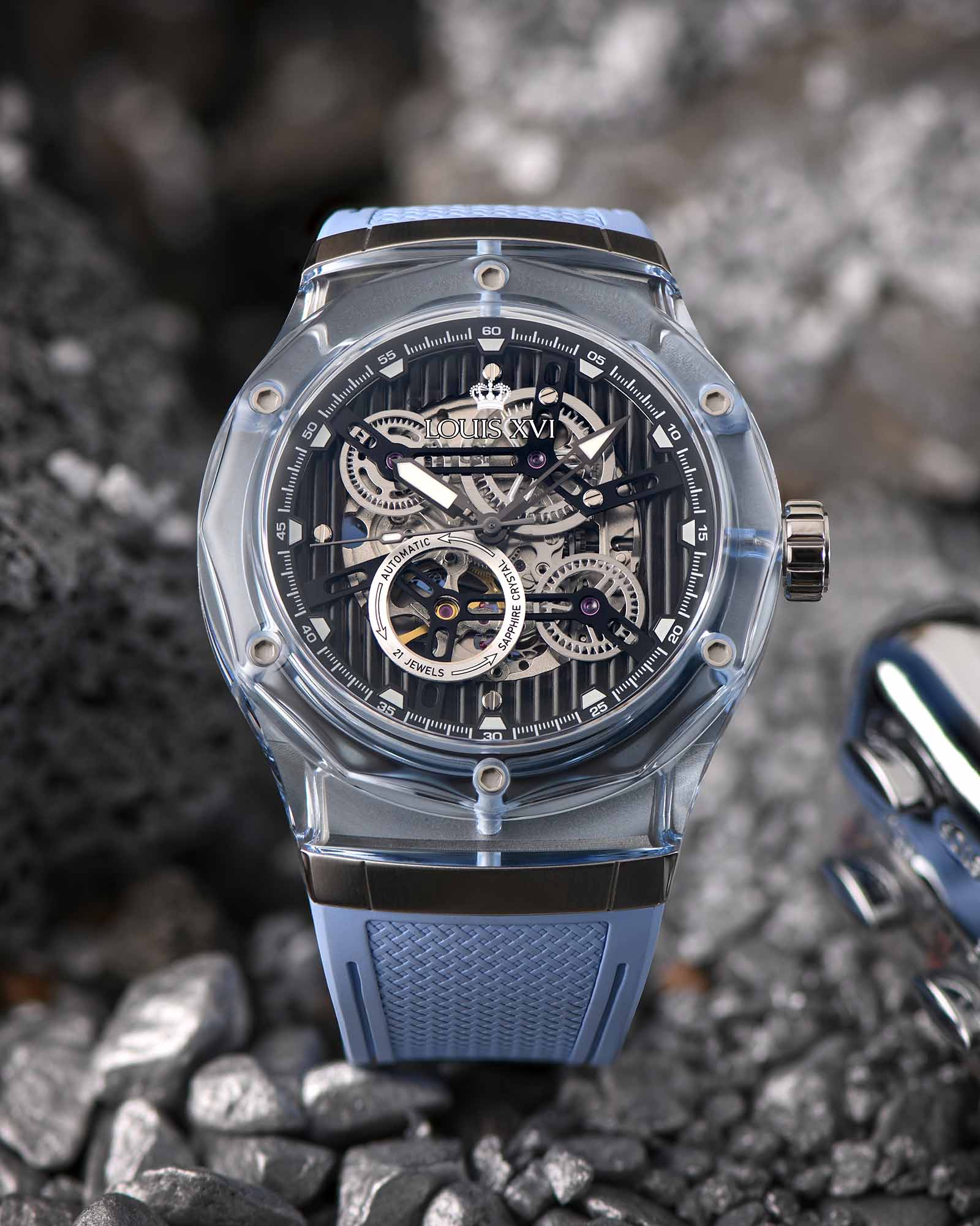 La Lumière Glass Automatic Ref. 3823 – Baby Blue - Image 3