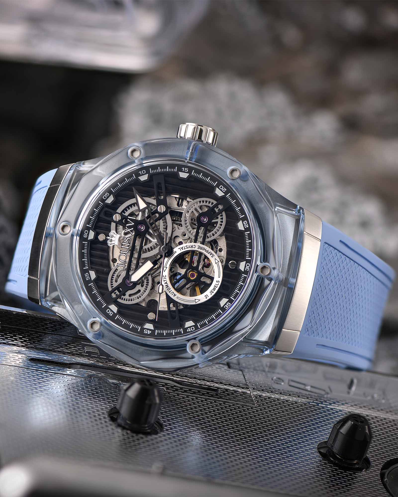 La Lumière Glass Automatic Ref. 3823 – Baby Blue - Image 9